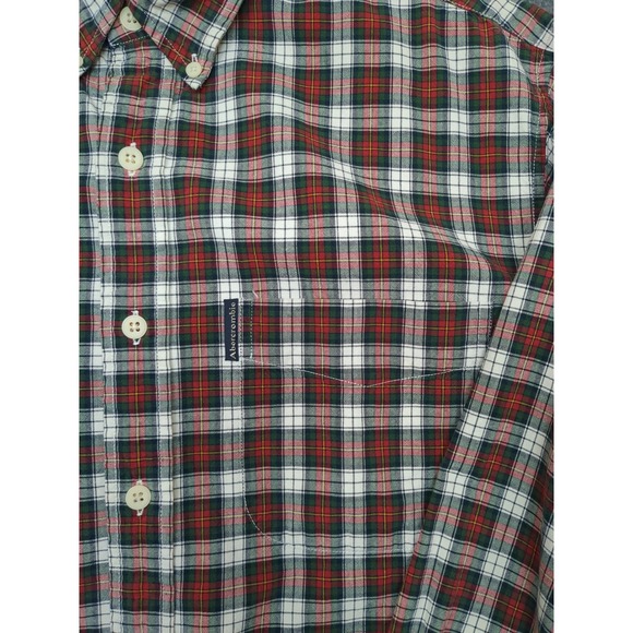 Abercrombie & Fitch Mens Small‎ Plaid Button Down Long Sleeve Shirt Casual - Picture 4 of 9